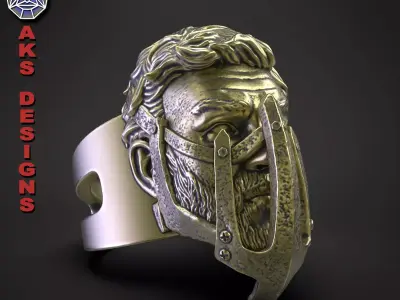 Biker ring face mask v156 3D print model