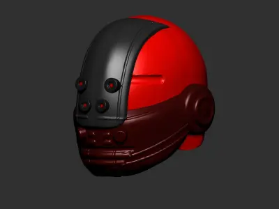 helmet high poly sculpt 3d printable ver 7 3D model 3D model 172