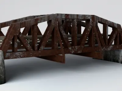  Metal bridge 3D model