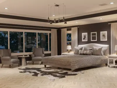 Contemporary Bedroom  3D model