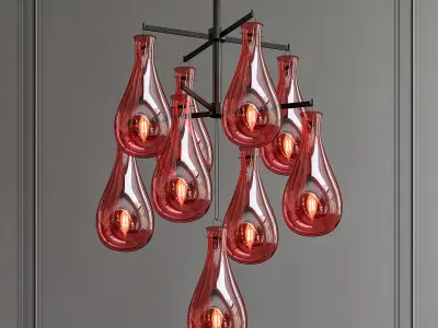 DROP 1 chandelier 3D model