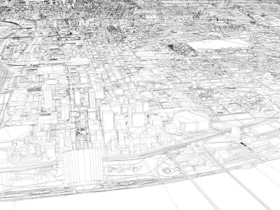 St Louis City USA 2021 Low-poly 3D model