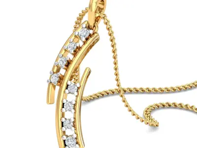 Solitaire Women pendant 3D print model get