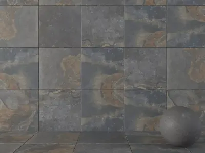 Stone Wall Tiles Kayah Rust 80x80 Set 3 Texture