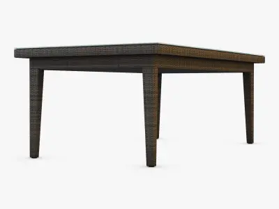 Rexus dining table brown 3D model