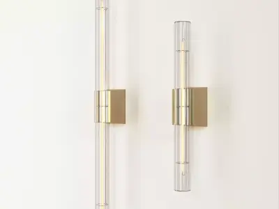 Zangra Transparent Rod Lamps 3D model