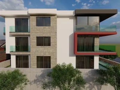 Apartment-Flat-sketchup-lumion 3D model