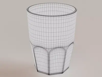 Glass vase Low-poly 3D model buy