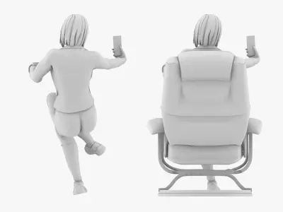 Girl Selfie 3D print model