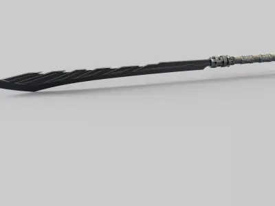 katana steampunk  3D print model 3D print model