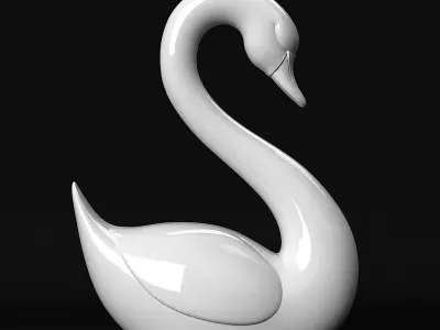 Swan Sculpture 3D print model