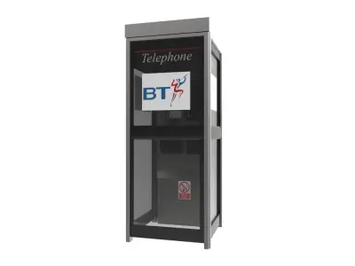 BT Phone Box Low-poly 3D model