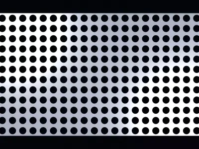 Perforated panel with 38 percent opening 25O70 3D model