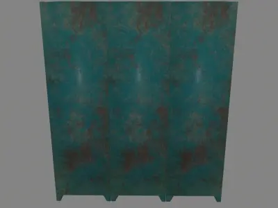 locker 2 old Low-poly 3D model