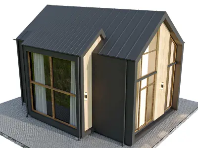 Modren house 05 Low-poly 3D model purchase