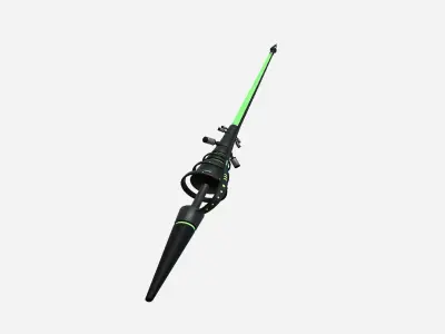 SciFi War Lance A03 Black Green - Sci Fi Weapon Design Low-poly 3D model