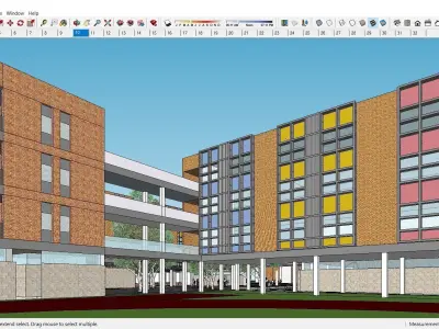 Sketchup School and University K5 3D model