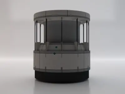 Sci-Fi Dropper 01 Low-poly 3D model