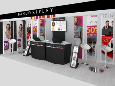 Stand for octanol fair 3D model