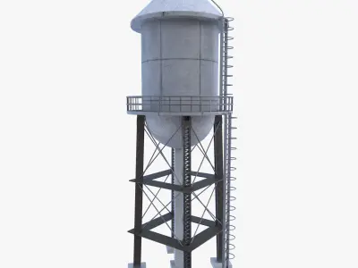 Water Towers 3D Model Pack