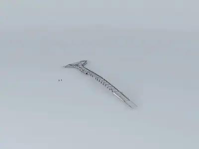 Bős travel felüljáró Nadjazd na ceste Gabčikovskej Free 3D model