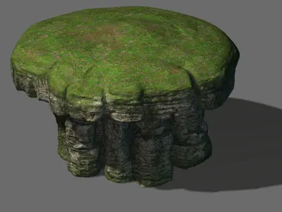 Mountain Hengshan - mushroom stone 02 3D model