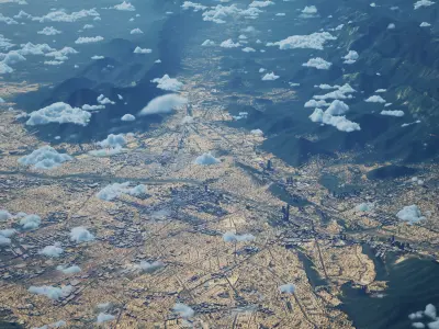 Monterrey Mexico City Landscape 3D Model 3D model