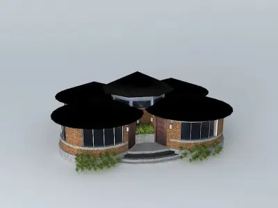 costal resort 3D model
