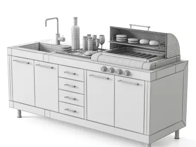 Barbecue 22 3D model