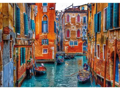 venice city street background modele Low-poly 3D model