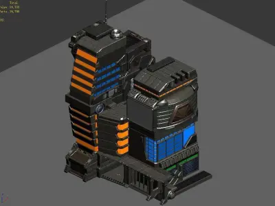 Different dimension world - city hall 3D model