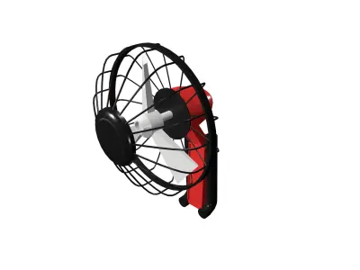 Table Fan Low-poly 3D model