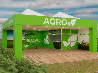 Agricultural Exhibition Stand - Maya File V-Ray 3D model