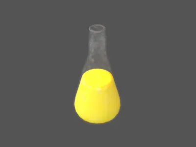 Laboratory Bottle v2 004 Low-poly 3D model