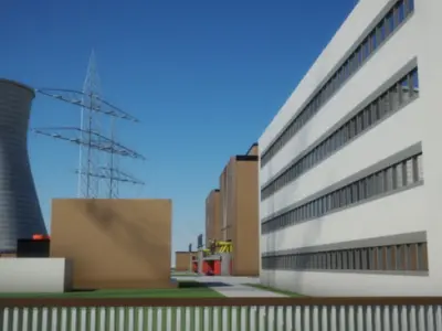 Nuclear Power Plant 3D model