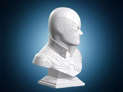 Spiderman Bust Sculpture 3D print model