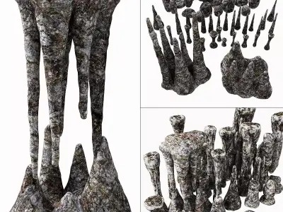 Cave stone 3D model