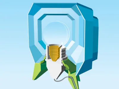 Diamond Berry Designer Table Lamp   3D print model