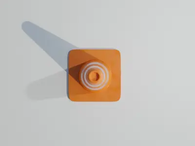 Traffic Cone Low-poly 3D Model 3D model