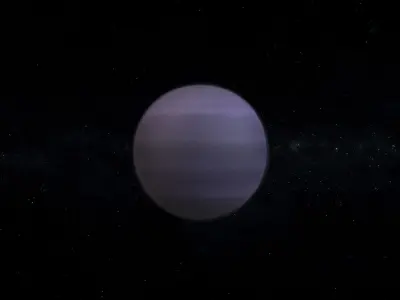 Gas Giant Alien Planet 10 Low-poly 3D model