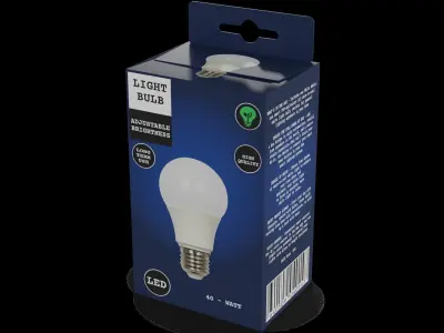 Light bulbs Colored Light Bulb Low-poly 3D model