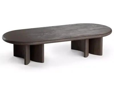 Table du Sud x Clairz Interior Design oak coffee tables 3D model