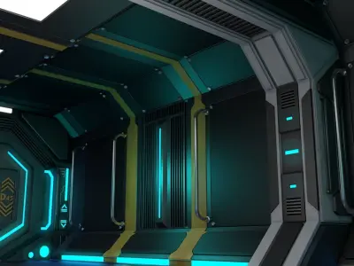 Sci Fi Corridor 3D model