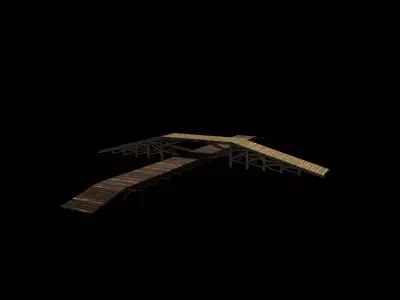Bridge Over The River 3D model
