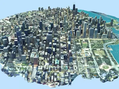 Chicago city 3D model