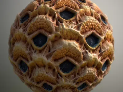 Material Skin Alien 5 Seamless PBR Texture Texture