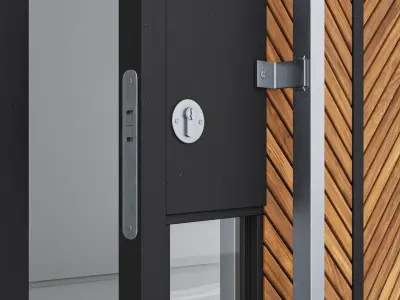 Aluminium door 228 3D model