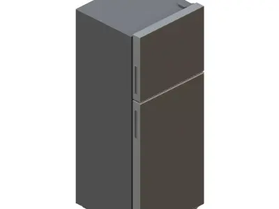 Top Freezer Refrigerator 3D model