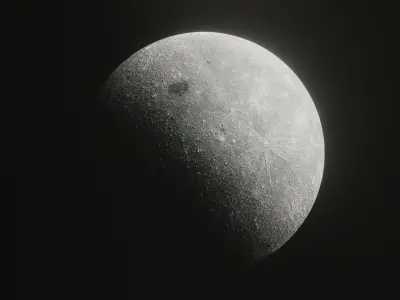 Lunar Sphere A Realistic 3D Model of the Moon Low-poly 3D model