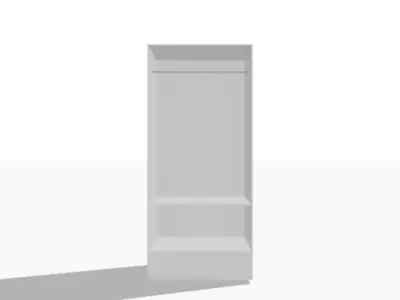 Klepstad Two Door Wardrobe 3D model